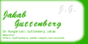 jakab guttenberg business card